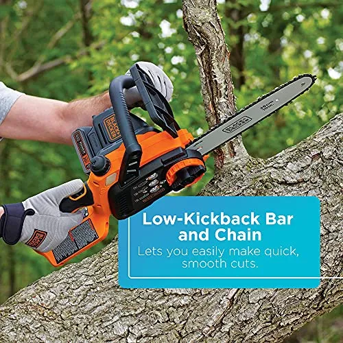 BLACK+DECKER 20V MAX* Cordless Chainsaw Kit, 10-Inch (LCS1020)