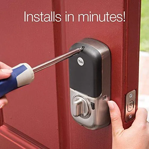 Yale Security YRD256-ZW2-619 Yale Assure Lock SL with Z-Wave in Satin Nickel (YRD256) Key Free Touchscreen Deadbolt
