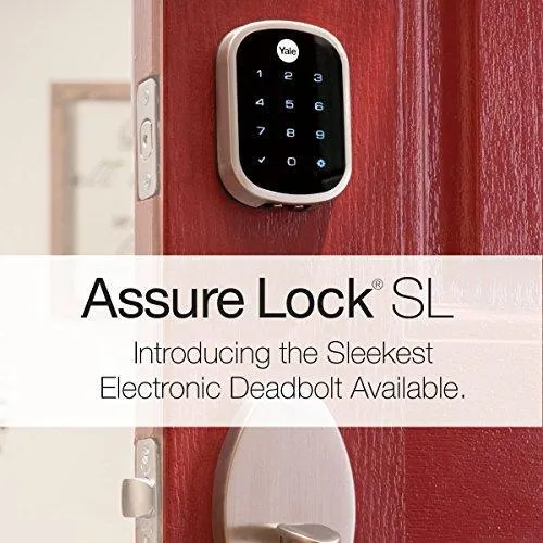 Yale Security YRD256-ZW2-619 Yale Assure Lock SL with Z-Wave in Satin Nickel (YRD256) Key Free Touchscreen Deadbolt