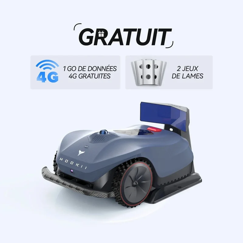 HOOKII Robot tondeuse Neomow X - 3D LIDAR SLAM - 4000m²