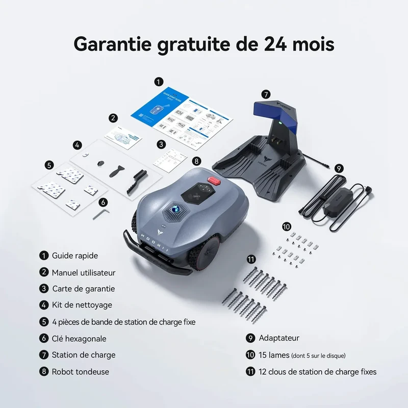 HOOKII Robot tondeuse Neomow X - 3D LIDAR SLAM - 4000m²