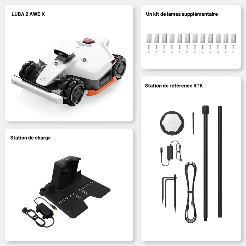 MAMMOTION Robot tondeuse LUBA 2X AWD 10000