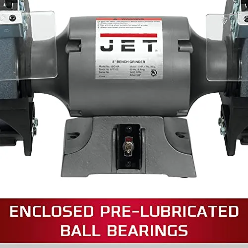 JET JBG-8B, 8-Inch Bench Grinder (577102)