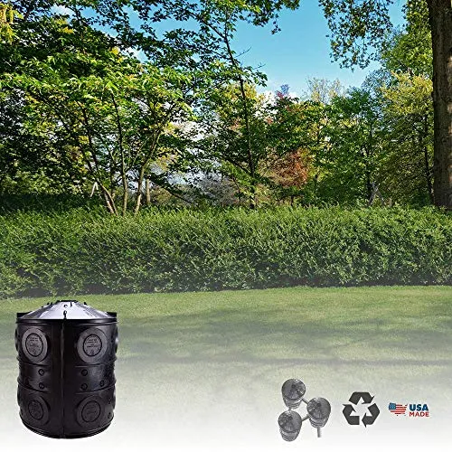NDS FWAS24 50 Gal. Flo Stormwater Dry Well System Kit with 3 Side Panels & 1 Cover, Black