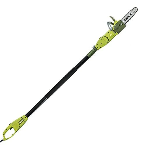 Sun Joe SWJ807E 10 inch 8.0 Amp Electric Convertible Pole Chain Saw, Green