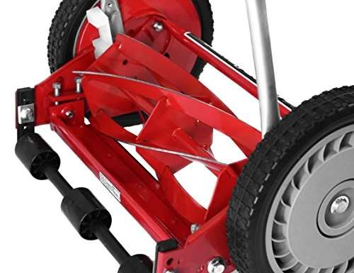 Great States 304-14 14-Inch 5-Blade Push Reel Lawn Mower, 14-Inch, 5-Blade, Red