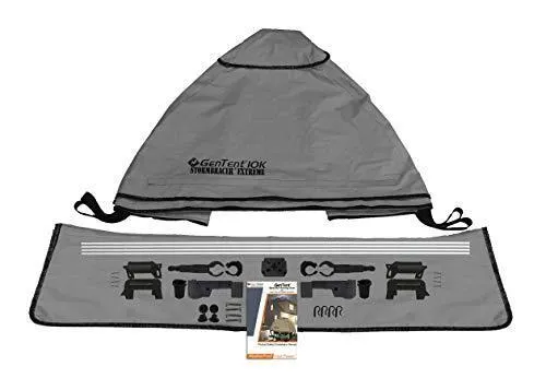 GenTent 10k Generator Tent Running Cover - Universal Kit (Extreme, GreySkies) - Compatible with 3000w-10000w Portable Generators