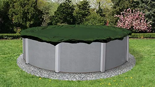 Blue Wave BWC808 12-Year 24-ft Round Above Ground Pool Winter Cover, FEET, Forest Green