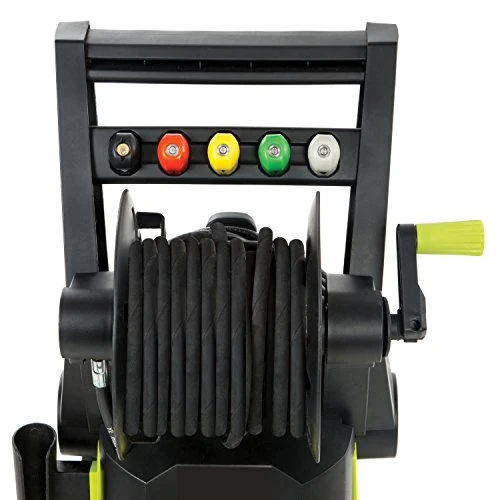 Sun Joe SPX3001 2030 PSI 1.76 GPM 14.5 AMP Electric Pressure Washer with Hose Reel, Green