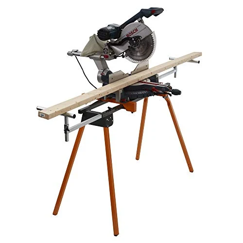 BORA Portamate PM-4000 - Heavy Duty Folding Miter Saw Stand with Quick Attach Tool Mounting Bars