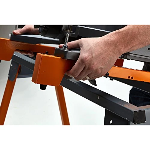 BORA Portamate PM-4000 - Heavy Duty Folding Miter Saw Stand with Quick Attach Tool Mounting Bars