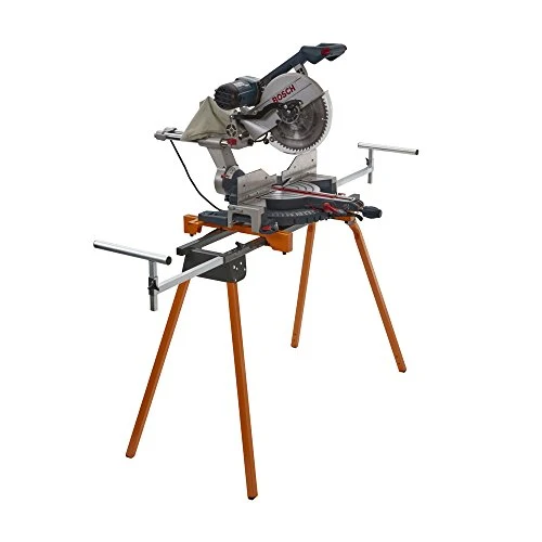 BORA Portamate PM-4000 - Heavy Duty Folding Miter Saw Stand with Quick Attach Tool Mounting Bars