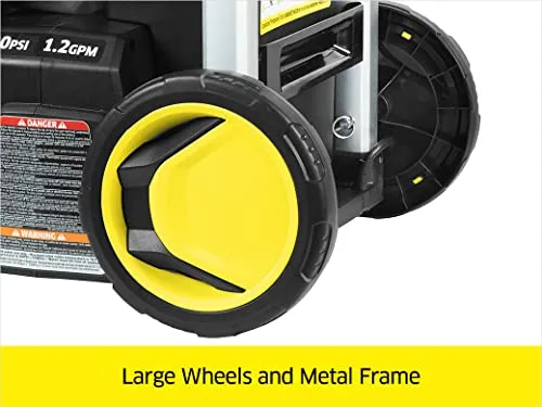 Karcher K1700 1700 PSI 1.2 GPM Electric Power Pressure Washer with Turbo, 15°, & Soap Nozzles