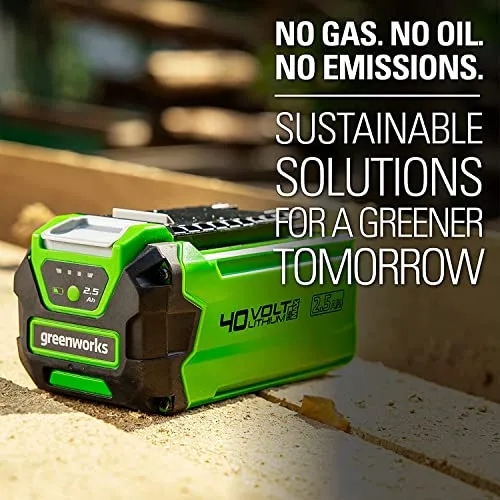 Greenworks 40V 2.5Ah Lithium-Ion Battery (Genuine Greenworks Battery)