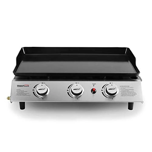 Royal Gourmet PD1300 Portable 3-Burner Propane Gas Grill Griddle,Black