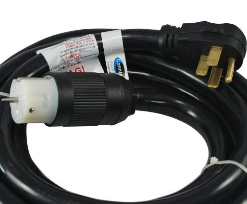 Conntek 1450SS2-15 50 Amp Temp Power Generator Cord, 15 Feet, Black