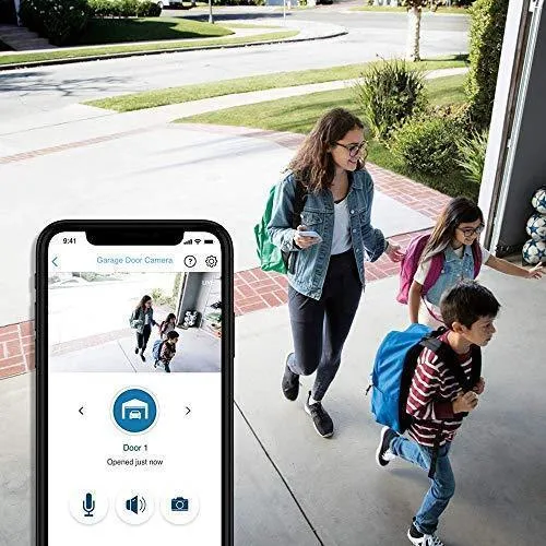 Chamberlain B6765T Smart Garage Door Opener w/Built in HD Camera,Battery Backup & Bright LED Lighting - myQ Smartphone Control- Ultra Quiet,Strong Belt Drive and MAX Lifting Power,Wireless Keypad Incl