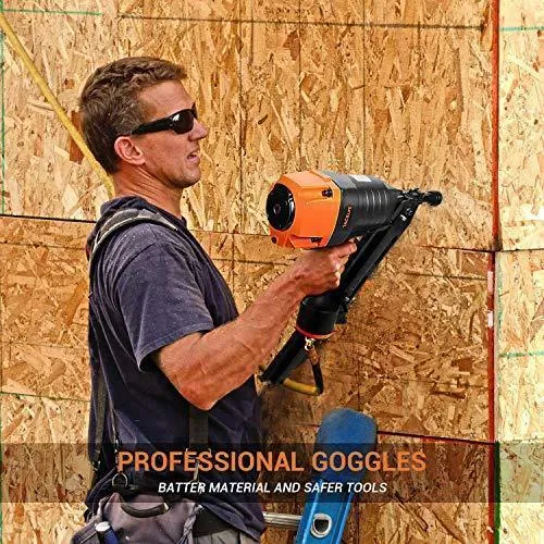 Framing Nailer Kit, 2" to 3-1/2" Full Round Head Nail Gun, 21°Heavy Duty Magazine with 60 Nails Capacity, Ergonomic Nailer with Interchangeable Trigger and Safety Goggles, Storage Case Included