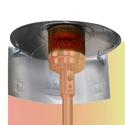 SWEET HEAT - Heat Focusing Reflector for Round Natural Gas and Propane Patio Heaters