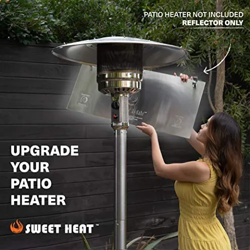 SWEET HEAT - Heat Focusing Reflector for Round Natural Gas and Propane Patio Heaters
