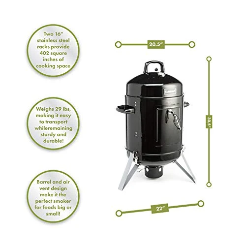 Cuisinart COS-116, Vertical Charcoal Smoker, 16"