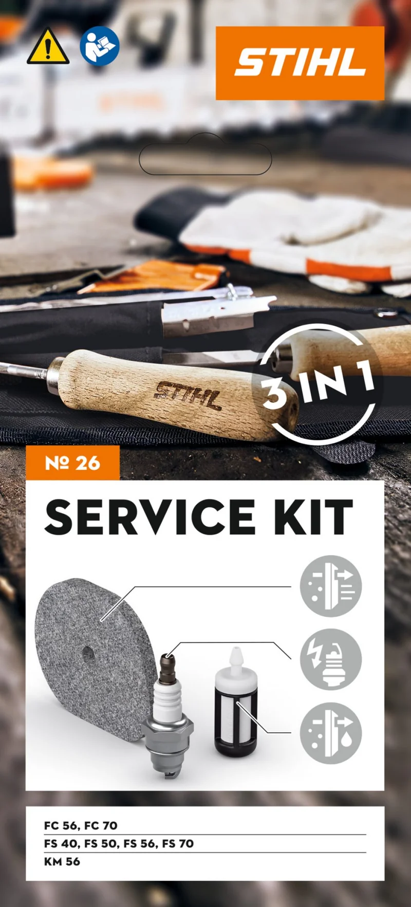 SERVICE KIT entretien - Stihl - N°26 - pour FS 70, FS 56, FS 50, FS 40 ET KM 56