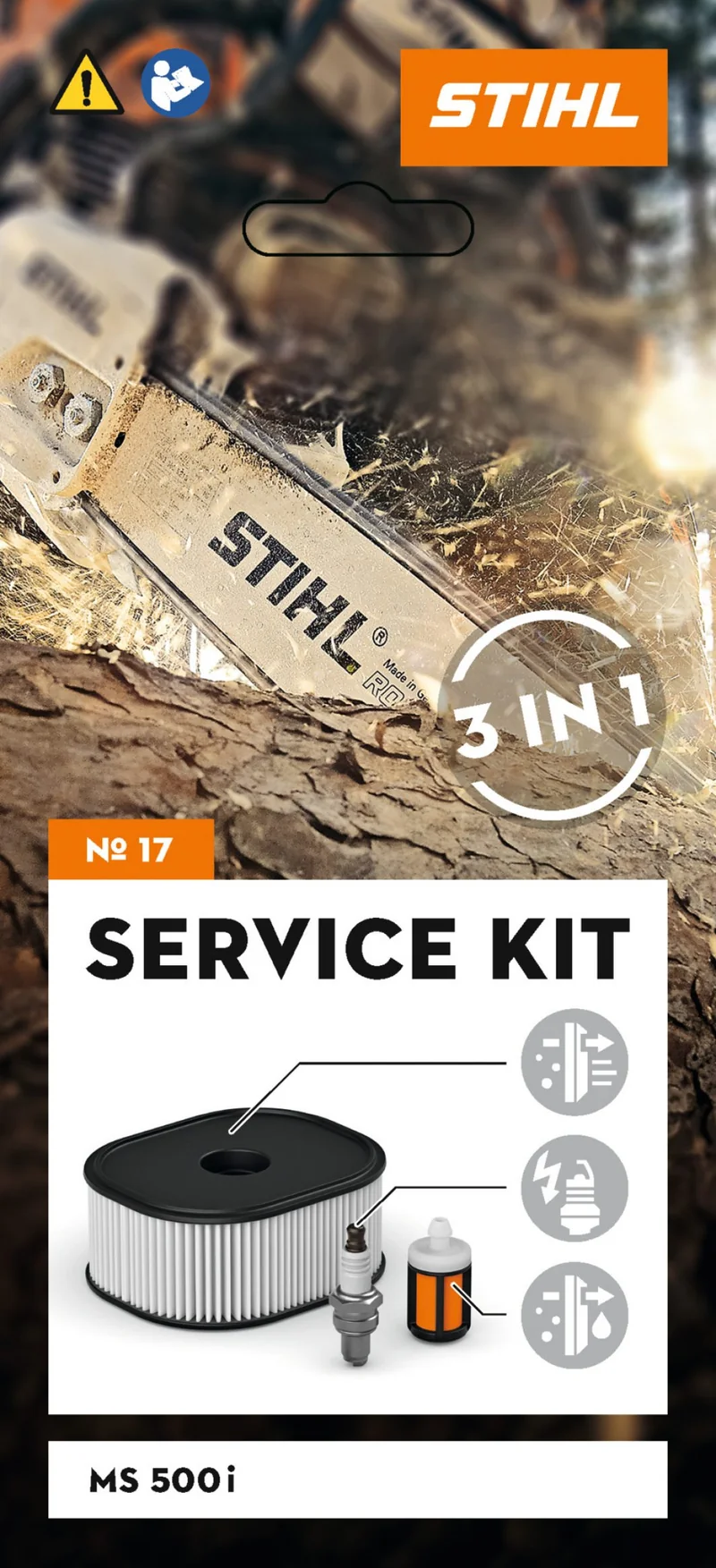 SERVICE KIT entretien - Stihl - N°17 - pour tronçonneuse STIHL MS 500i