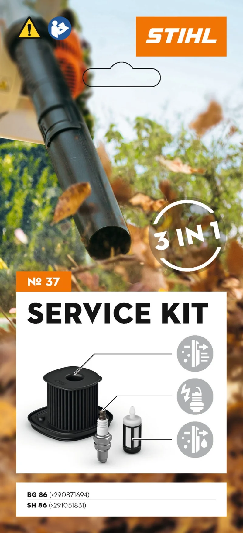 SERVICE KIT entretien - Stihl - N°37 - pour souffleurs BG 86 et SH 86