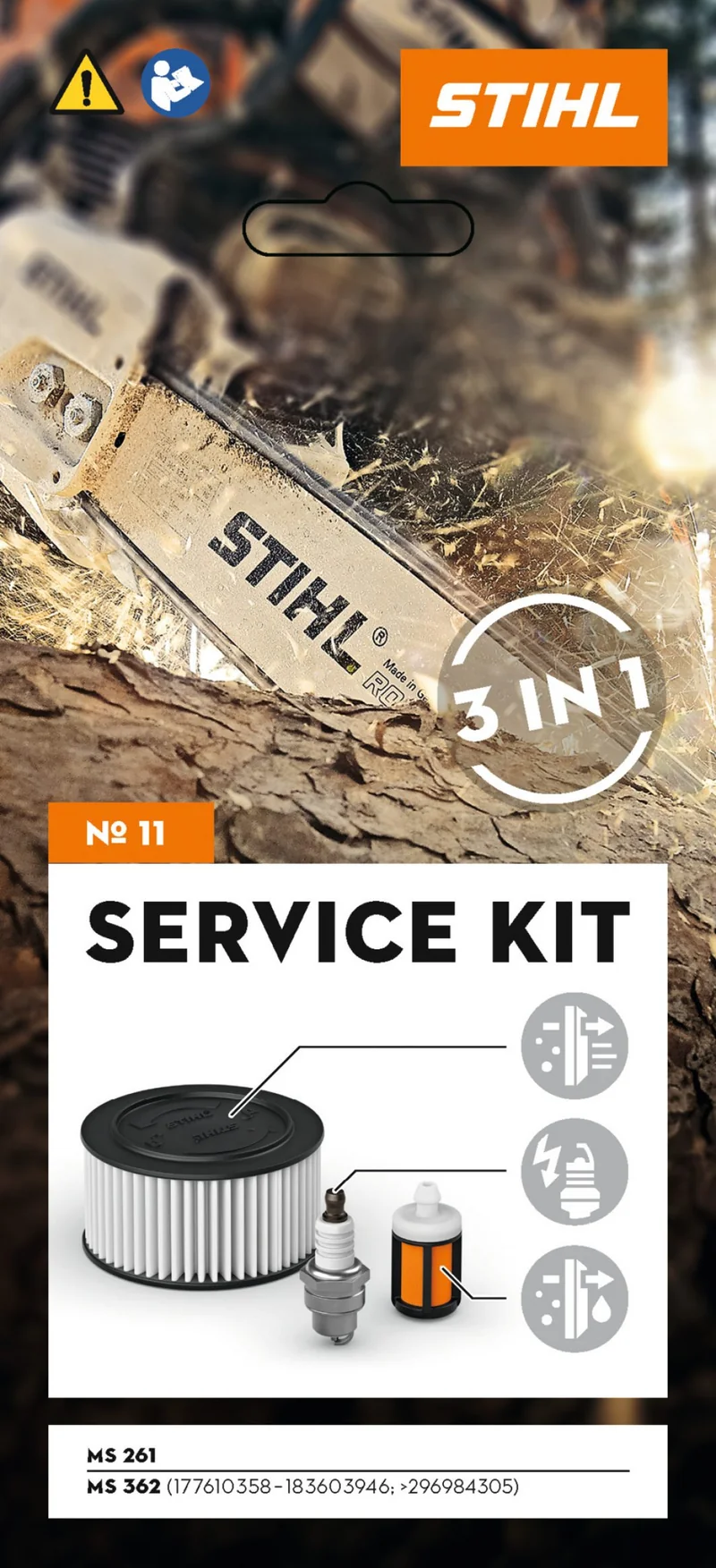 SERVICE KIT entretien - Stihl - N°11 - pour tronçonneuse STIHL MS 261