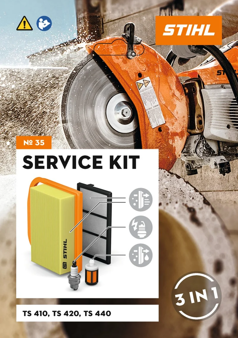 SERVICE KIT entretien - Stihl- N°35 - pour découpeuses à disque TS 410 TS 420 TS 440