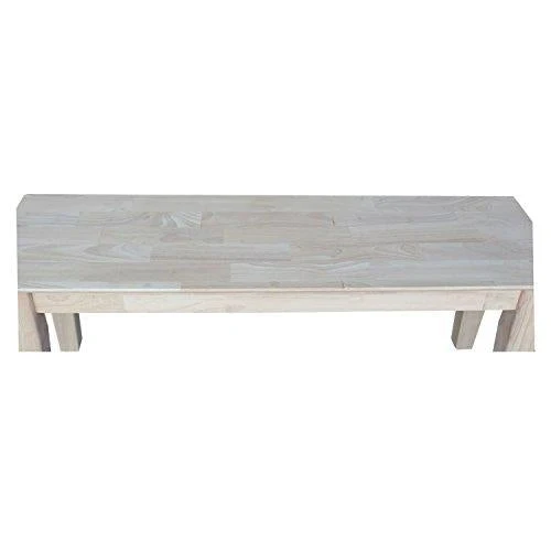 International Concepts Shaker Style Bench, Unfinished