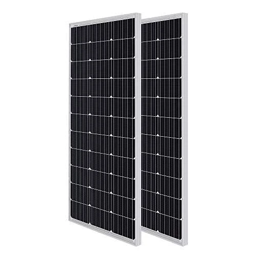 Renogy Solar Panel 2pcs 100 Watt 12 Volt Monocrystalline, 2-Pack Compact Design