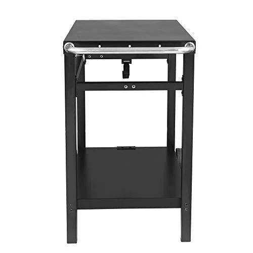 Royal Gourmet Double-Shelf Movable Dining Cart Table,Commercial Multifunctional Steel Flattop Worktable PC3401B