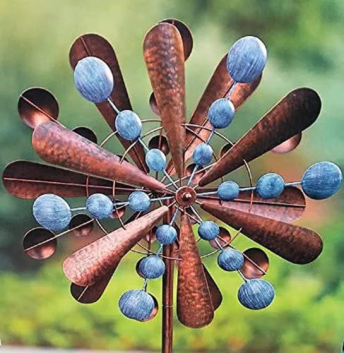 Reversible Extra Large Wind Spinner Catcher 23" Wide, 83" High Weather Resistant Finish