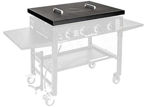 Blackstone 5004 Hard Top Lid with Handle-Outdoor Cover Powder Coated Steel Lightweight Durable Perfect Accessories to Protect Fits 36” Front or Rear Grease Griddle, 36 Inch, Black